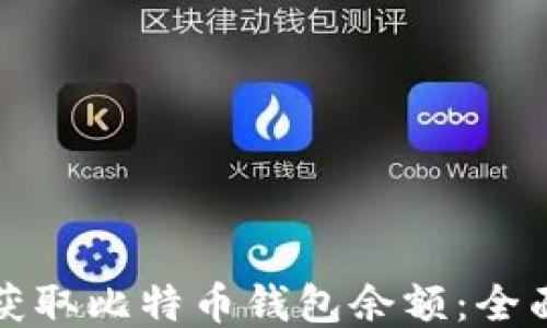 
如何获取比特币钱包余额：全面指南