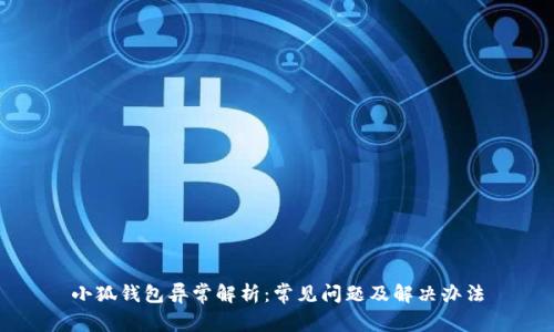 小狐钱包异常解析:常见问题及解决办法