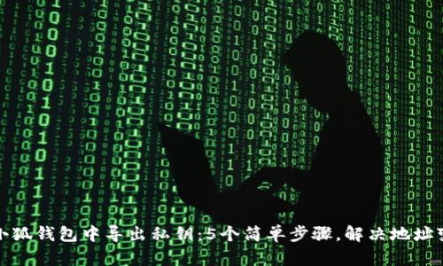 如何在小狐钱包中导出私钥：5个简单步骤，解决地址变更问题